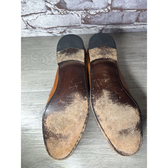 Hanover Brown Leather Kiltie Tassel VTG Loafers Dress Shoes Men Sz 10.5M US/44EU main image 7